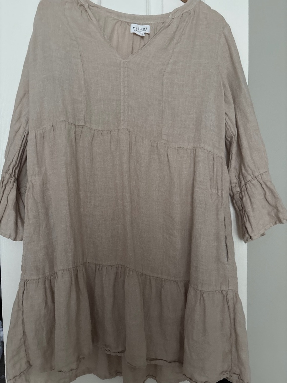Velvet Linen Dress